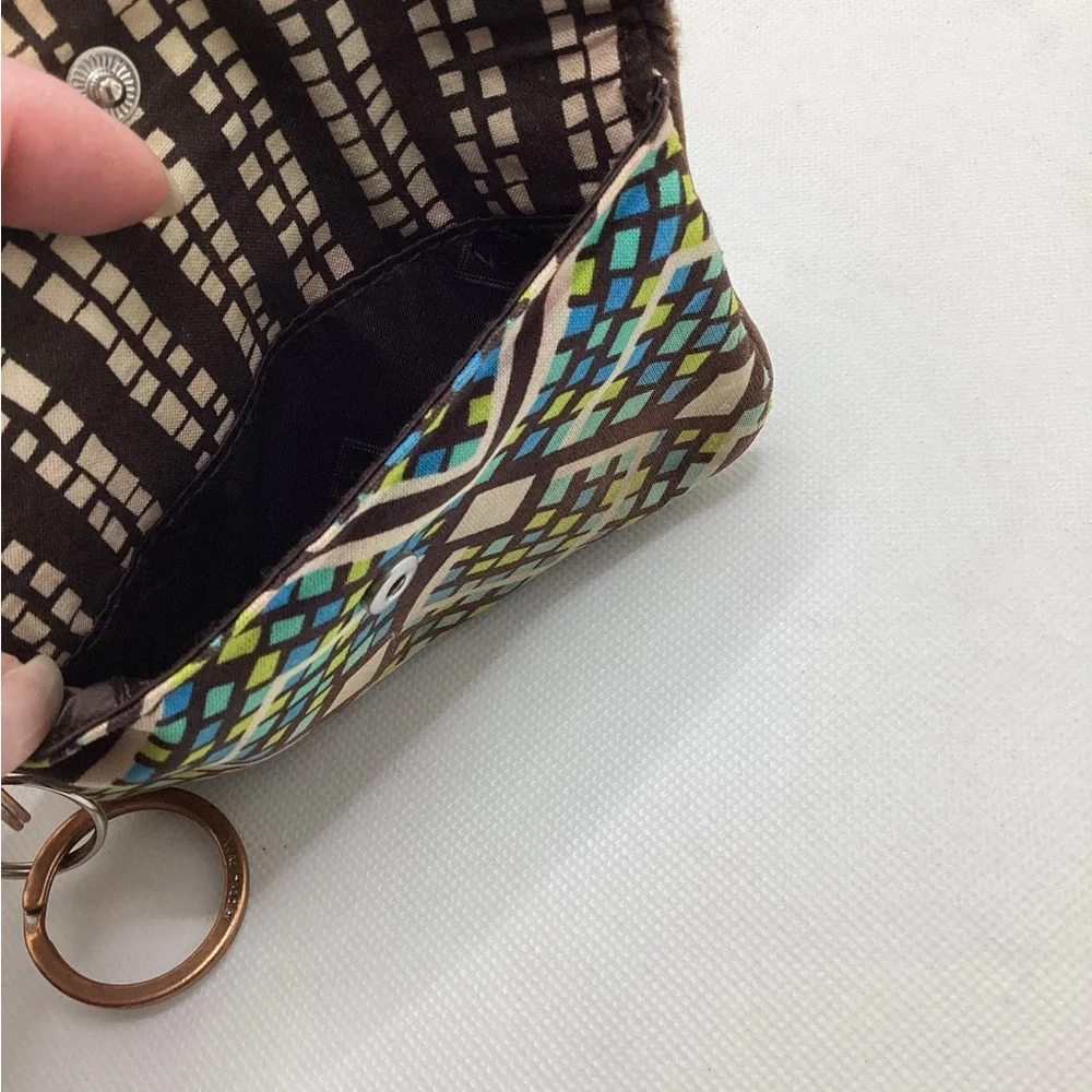 Vera Bradley. 2 wristlets/ID case. Rain Forest and Romantic Paisley print - Picture 3 of 16